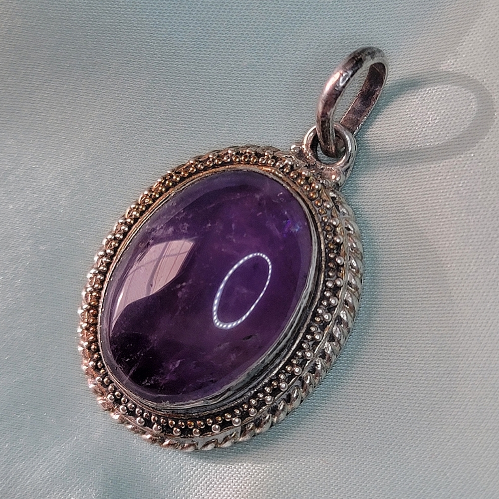 Amethyst 925 Sterling Silver Pendant